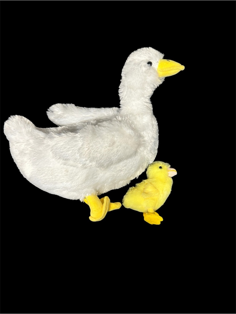 Plush Mother Duck with Yellow Duckling - Soft Stuffed Animal Set